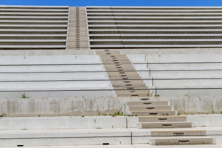 Concrete Stairs in modern amphitheaterの写真素材