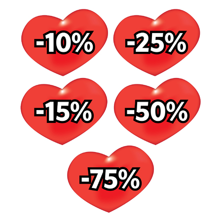 Heart shaped sale bagesのイラスト素材