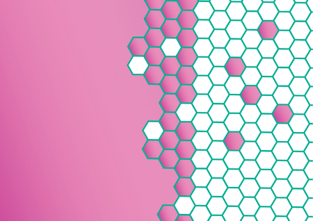 abstract hexagon backgroundのイラスト素材