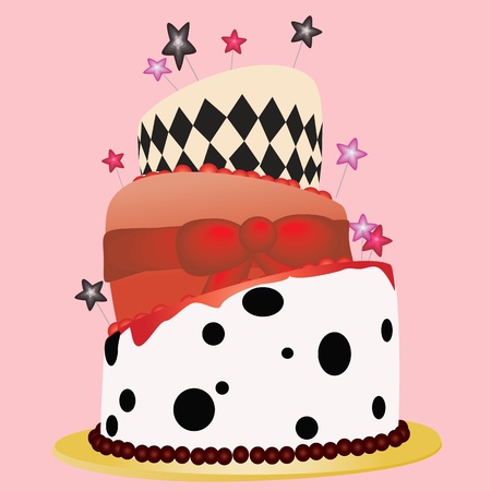 happy cake for partyのイラスト素材