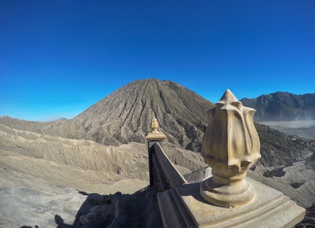 Indonesia volcano mountainの写真素材