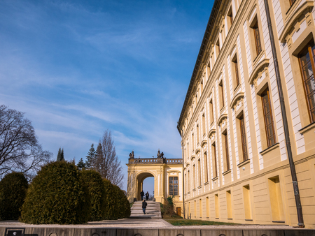 PRAGUE, CZECH REPUBLIC ,FEBUARY 18 2018 -Around Prague castle in Prague, Czech Republicのeditorial素材