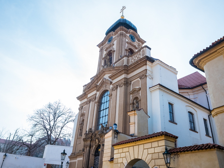 PRAGUE, CZECH REPUBLIC ,FEBUARY 18 2018 -Around Prague castle in Prague, Czech Republicのeditorial素材