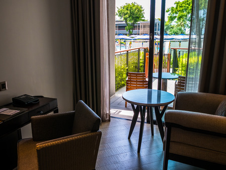 Hua Hin, Thailand - June 23, 2018: The five-star is Hua Hin Marriott Resort & Spa one of Hua Hin's finest luxury hotels, Prachuap Khiri Khan province, Thailandのeditorial素材