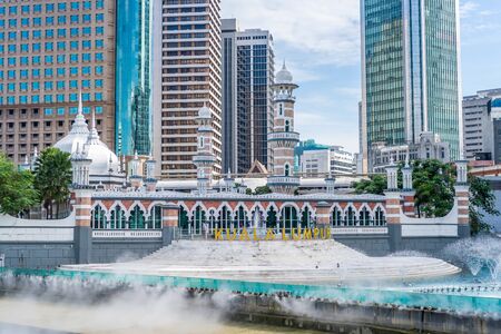 Kuala Lumpur, Malaysia - January 1, 2019 : , A part of a new development taking place at Masjid...