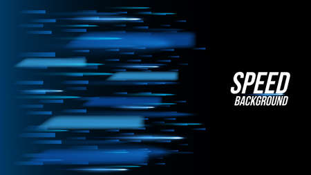 Abstract background technology high speed racing for sports of long exposure light on black...