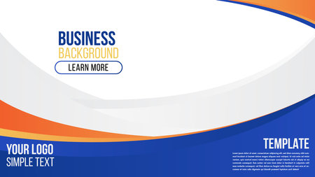 Business Abstract white background gradient design with curve shape composition.Futuristic minimal pattern place for text or message.Trendy and modern Cool banner design template.のイラスト素材