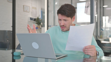Casual Man Disappointed by Creative Project Failure