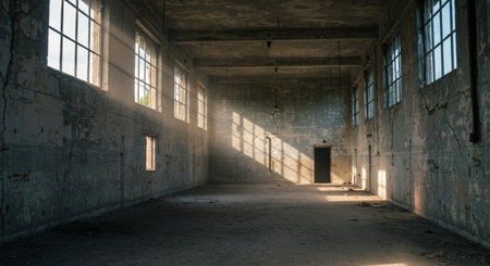 ruins of a very heavily polluted industrial factory, place was known as one of the most polluted towns in Europeの素材
