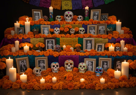 Day of The Dead, Dia de los Muertos, Mexicoの素材