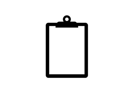Clipboard icon isolated on white background. Clipboard icon. Clipboard icon vectorの素材