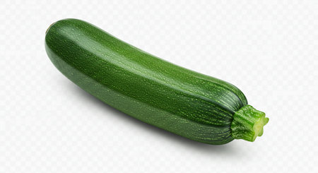Zucchini isolated on a white background. Realistic vector illustration.の素材
