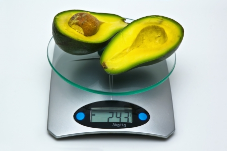 Average weight of avocados の写真素材