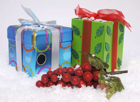 Colorful Chritmas giftsの写真素材
