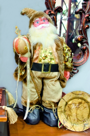 santa claus statue decoration posingの写真素材
