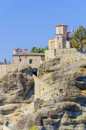 The Holy Monastery of Rousanou / St. Barbara (founded in the middle of 16th century AD) Meteora, Greeceの写真素材