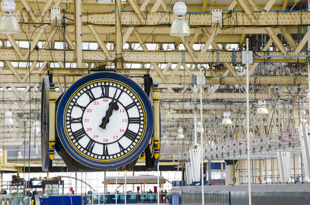 Train station clockの写真素材