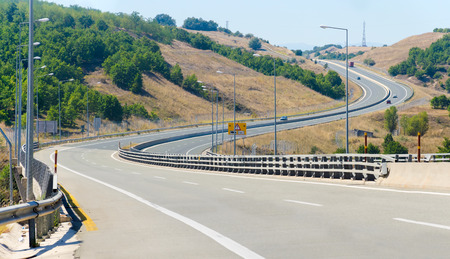highway road s curveの写真素材