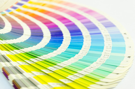 open sample colors catalogueの写真素材