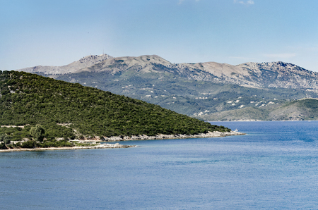 Aerial panorama of Greece Corfu