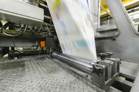 Printing machine in productionの写真素材