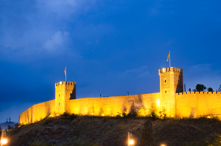 Walls of the Skopje Fortress - Macedoniaのeditorial素材