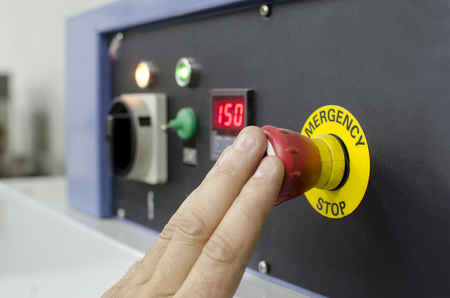 hand pressing important technology buttoの写真素材