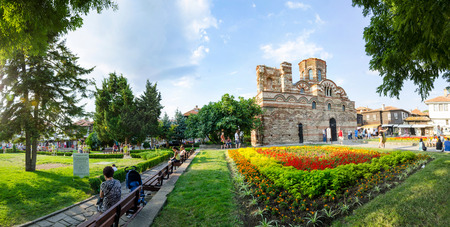 NESSEBAR, BULGARIA - circa JUL, 2016: Panorama of Church of Christ Pantocrator in Old Nesebar townのeditorial素材
