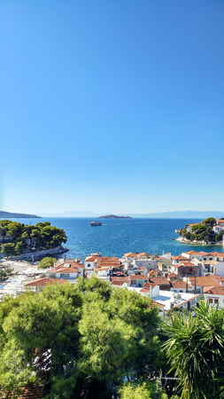 island Skiathos Greece. Luxury Island-Skiathosの写真素材