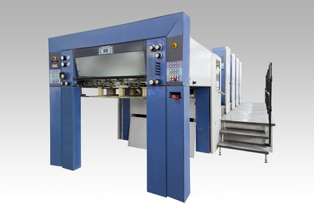 four-section offset printed machine.