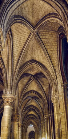 Notre-Dame de Paris, interiorのeditorial素材