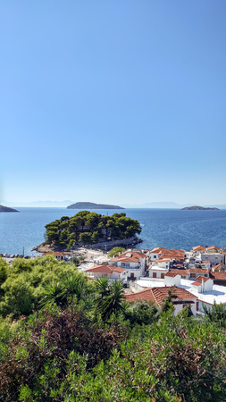 Skiathos town on Skiathos Island, Greece