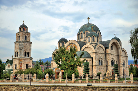 Holy Trinity church in Radovish, Macedoniaの写真素材