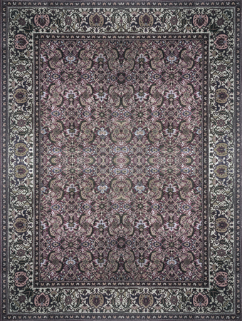 Persian Carpet Texture, abstract ornament. Round mandala pattern, Middle Eastern Traditional Carpet Fabric Texture. Turquoise milky blue grey brown yellow redの写真素材
