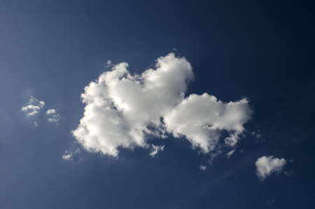 White cloud in the blue sky. Azerbaijanの写真素材