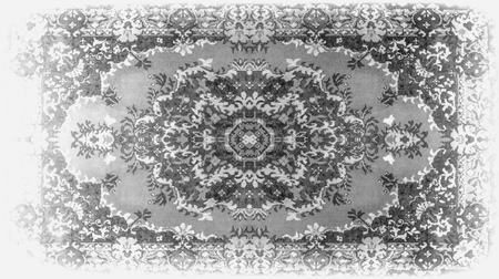 Persian Carpet Texture, abstract ornament. Round mandala pattern, Middle Eastern Traditional Carpet Texture.の写真素材
