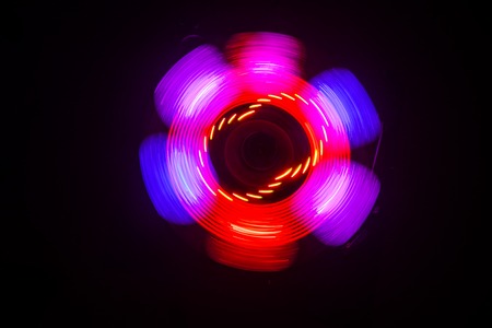 Music Dj concept. Trail of fire and smoke on vinyl record. Burning vinyl disk. Turntable vinyl...