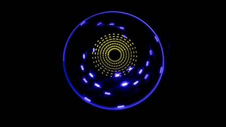 Music Dj concept. Trail of fire and smoke on vinyl record. Burning vinyl disk. Turntable vinyl...
