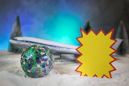 Merry Christmas and Happy new years travel concept background for winter trip. Christmas background...