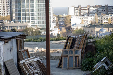 BAKU, AZERBAIJAN - APRIL14, 2020 - Downtown Baku, Azerbaijan. Empty streets of Baku, the capital of Azerbaijan at Daytime. Covid pandemic happeningのeditorial素材