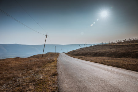 Beautiful landscape in the mountains at summer in daytime. Mountains at the sunset time. Azerbaijan,...