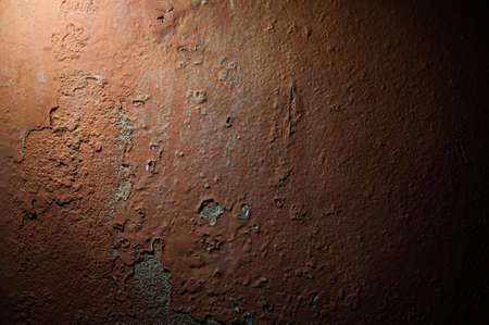 Dark brown stone old concrete wall background texture grunge and brown surface with spaceの写真素材