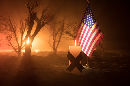 A tabletop diorama of a tragic wildfire, set in Pacific Palisades near Malibu. Dramatic flames and smoke rise as firefighters battle the blaze, symbolizing climate change's impact.の写真素材