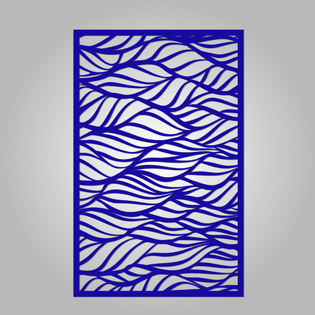 Abstract cutout panel for laser cutting.のイラスト素材