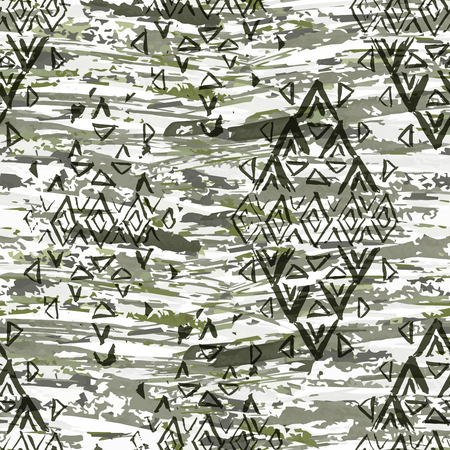 Hand drawn ornament. Abstract watercolor patternのイラスト素材