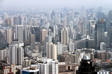 Panorama of the city  of Bangkok のeditorial素材