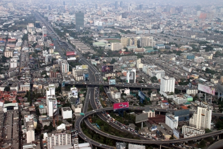 Panorama of the city  of Bangkokのeditorial素材