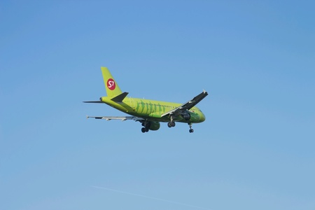 Airplane in the sky.の素材