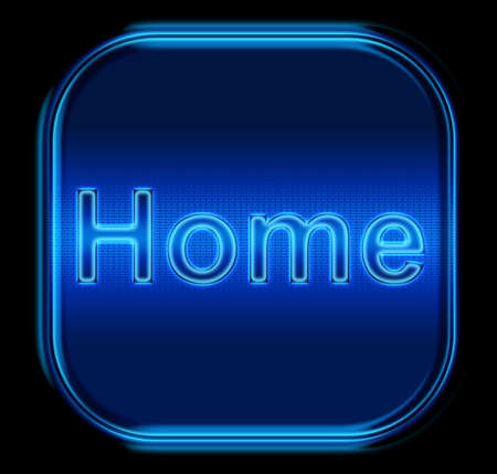 The button home blueの写真素材