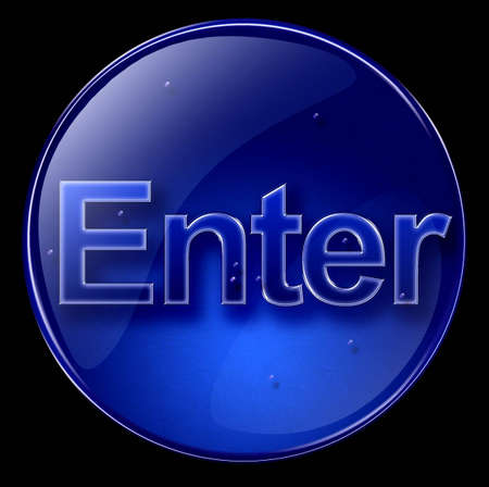 The button Enter blueの写真素材